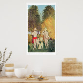 Happy Quartet, 1902 (olie op canvas) Poster (Keuken)