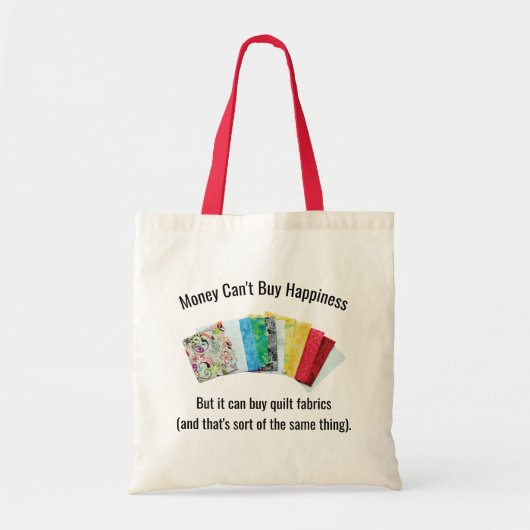Happy Quilter's Humor Canvas tas (Voorkant)