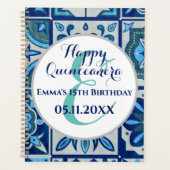 Happy quinceanera aangepast cadeautje gepersonalis planner (Voorkant)