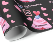 Happy Quinceanera Quince Años Cadeaupapier (Rol Hoek)