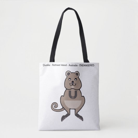 Happy QUOKKA - Australië - Natuur - Tote Bag (Voorkant)