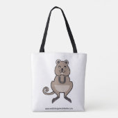 Happy QUOKKA - Australië - Natuur - Tote Bag (Achterkant)