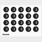 Happy Quote Grappige Camera-instellingen &versterk Ronde Sticker (Vel)