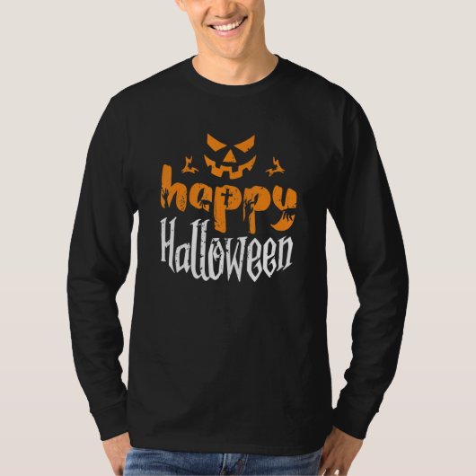 Happy  Quote Halloween Beer Party T-shirt (Voorkant)