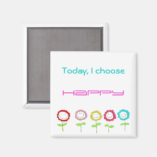 Happy Quote Magnet (Voorkant / Achterkant)