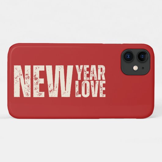 Happy Quote Nieuwjaarsdag Nieuwe Liefde 2024 Case-Mate iPhone Case (Achterkant (horizontaal))