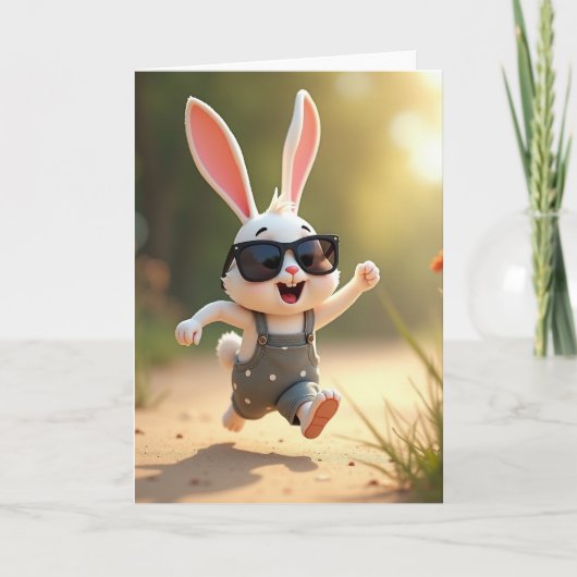 Happy Rabbit Adventure Card Kaart (Voorkant)