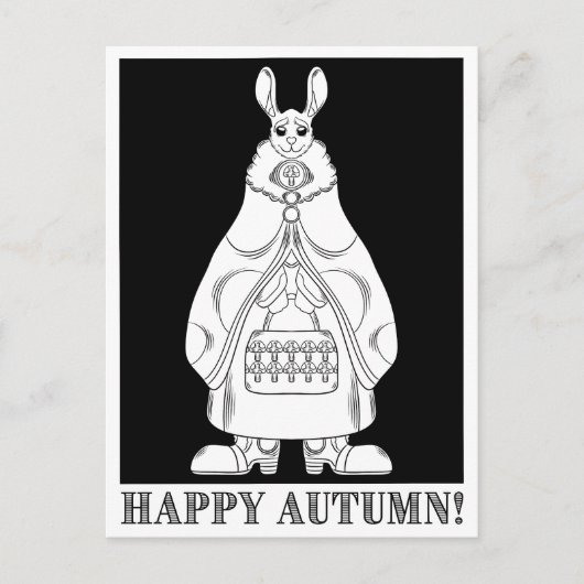 Happy Rabbit Briefkaart (Voorkant)