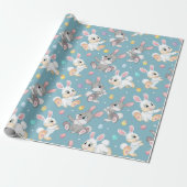 Happy Rabbits Cadeaupapier (Uitgerold)