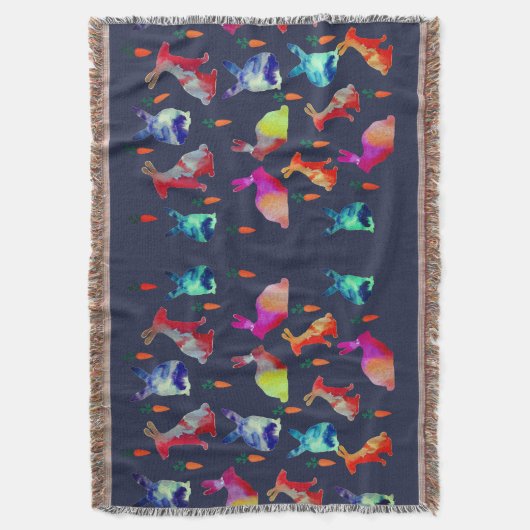 Happy Rabbits Deken (Voorkant Verticaal)