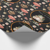 Happy Raccoon past Tekst en Kleur aan Cadeaupapier (Hoek)