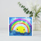 Happy Rainbow Briefkaart (Staand voorkant)
