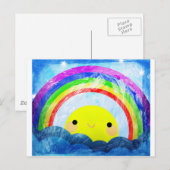 Happy Rainbow Briefkaart (Voorkant / Achterkant)