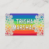 Happy Rainbow Crochet Visitekaartje (Voorkant)