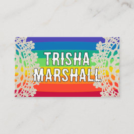 Happy Rainbow Crochet Visitekaartje