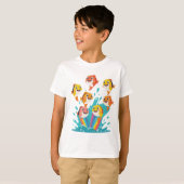 Happy Rainbow Fish Kids Tee T-shirt (Voorkant volledig)
