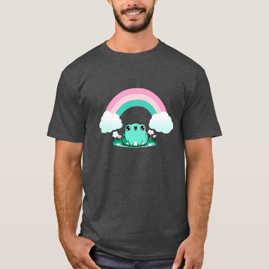 Happy Rainbow Frog T-shirt (Voorkant)