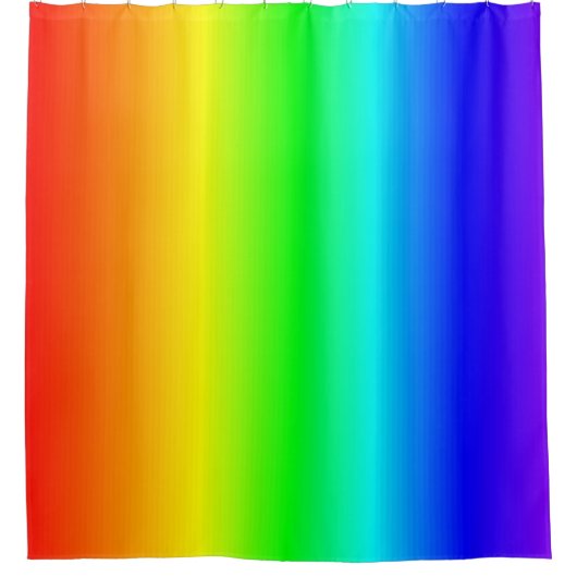 Happy Rainbow-kleuren, verloophelderend Douchegordijn (Voorkant)