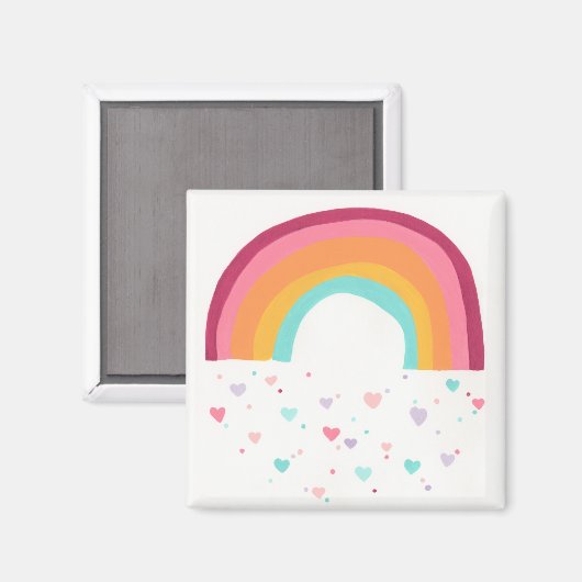 Happy Rainbow Magic Magneet (Voorkant / Achterkant)