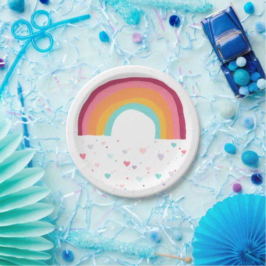 Happy Rainbow Magic Papieren Bordje (Feest)