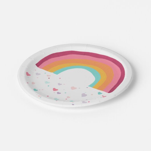 Happy Rainbow Magic Papieren Bordje (Gekanteld)