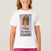 Happy Rainbow Popsicle Girls Sweatshirt (Voorkant)