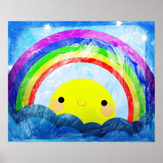 Happy Rainbow Poster (Voorkant)