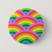 Happy Rainbow Ronde Button 5,7 Cm (Voorkant)