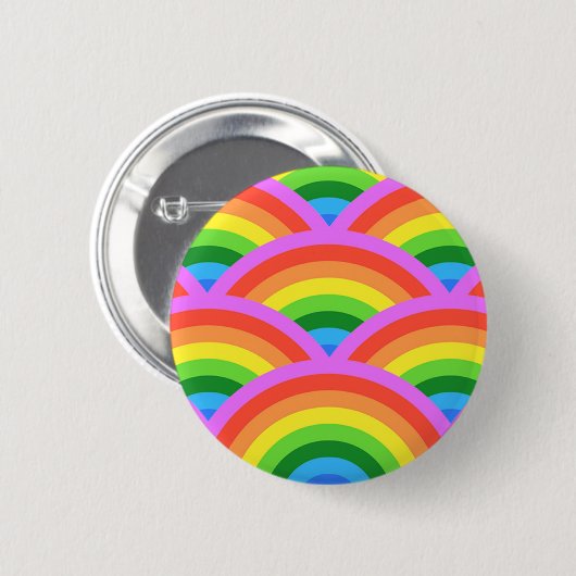 Happy Rainbow Ronde Button 5,7 Cm (Voorkant /achterkant)