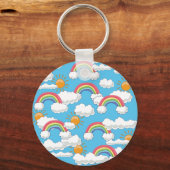 Happy Rainbow Sleutelhanger (Voorkant)