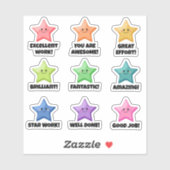 Happy Rainbow Stars Goede Baan Student Sticker (Vel)