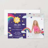 Happy Rainbow Sunshine Birthday Kaart (Voorkant / Achterkant)