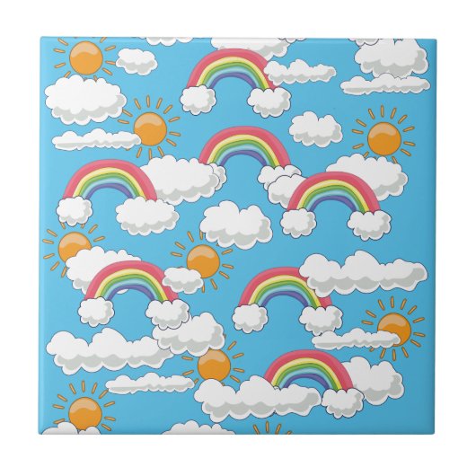 Happy Rainbow Tegeltje (Voorkant)