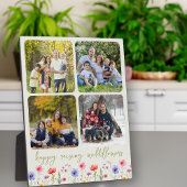 Happy Raising Wildflower 4 Fotocollage Groen Fotoplaat