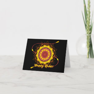 Happy Rakhi, geel Kaart