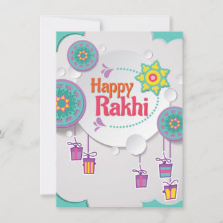 Happy Rakhi-kaart voor broer Feestdagenkaart