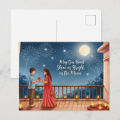 Happy Rakhi, Raksha Bandhan Briefkaart (Voorkant / Achterkant)