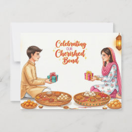 Happy Rakhi, Raksha Bandhan Briefkaart