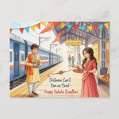 Happy Rakhi, Raksha Bandhan Briefkaart (Voorkant)