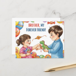 Happy Rakhi, Raksha Bandhan Briefkaart