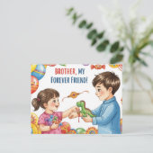 Happy Rakhi, Raksha Bandhan Briefkaart (Staand voorkant)