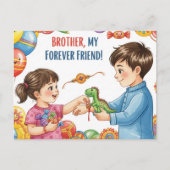 Happy Rakhi, Raksha Bandhan Briefkaart (Voorkant)