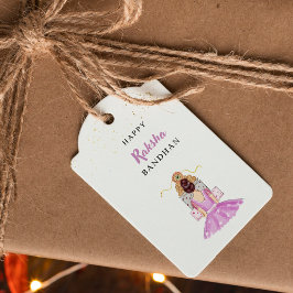 Happy Rakhi, Rakshabandhan, Indiase festival, Cadeaulabel