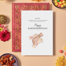 Happy Rakhi, Rakshabandhan, Indiase festival, Feestdagenkaart