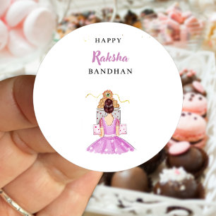 Happy Rakhi, Rakshabandhan, Indiase festival, Ronde Sticker