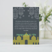 Happy Ramadan Eid Al-Fitr Kaart (Staand voorkant)