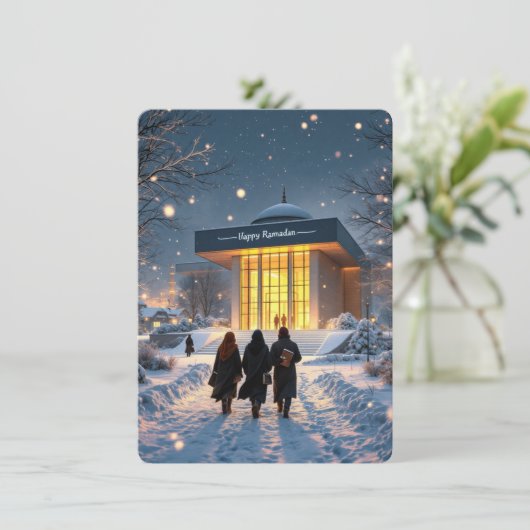 Happy Ramadan Feestdagenkaart (Staand voorkant)