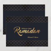 Happy Ramadan Holiday Kaart (Voorkant / Achterkant)