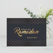 Happy Ramadan Holiday Kaart (Staand voorkant)