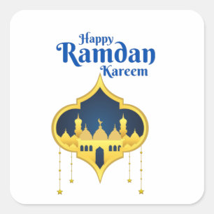 Happy Ramadan Kareem 2022 Vierkante Sticker
